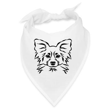 Papillon - Bandana - Weiß - Vorne