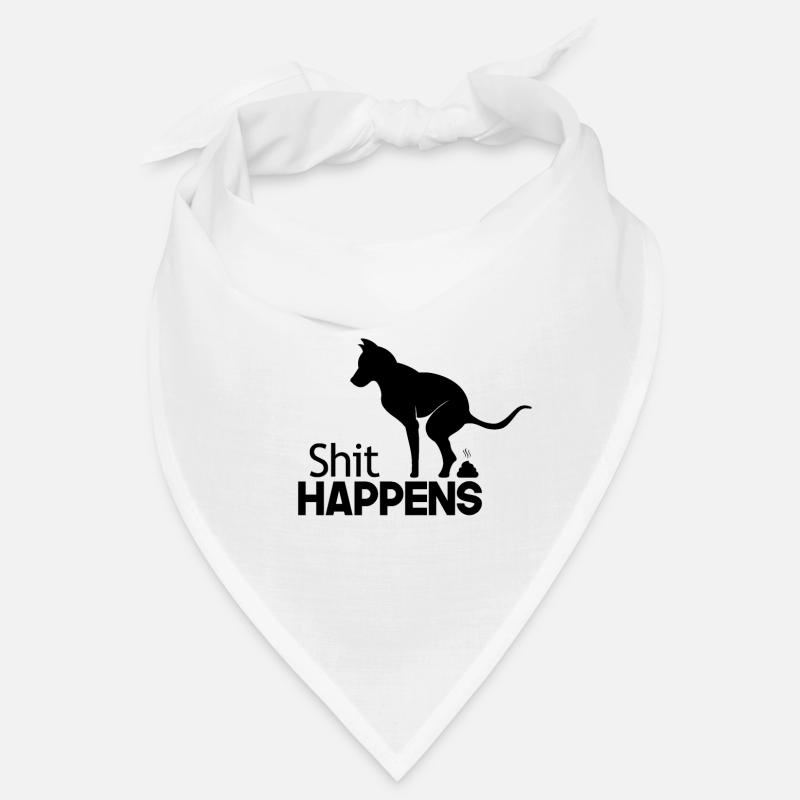 merde de chien - peut arriver - caca de chien dans la rue Bandana