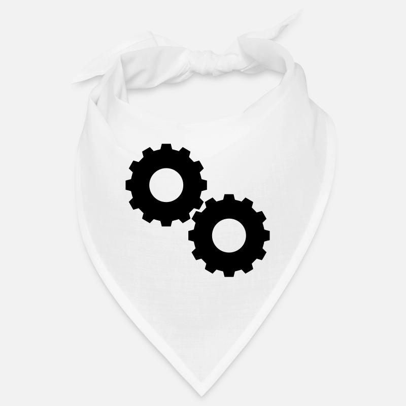 Zahnrad - Bandana - Weiß