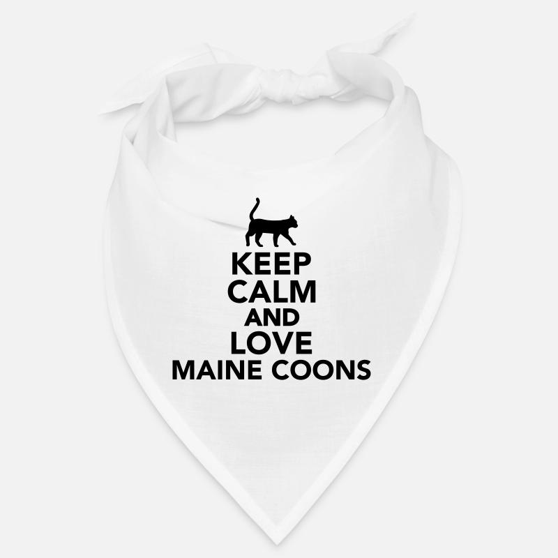 Chat Maine Coon Bandana