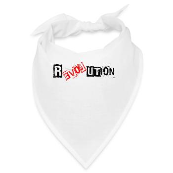 Revolution Love - Bandana - Weiß - Vorne