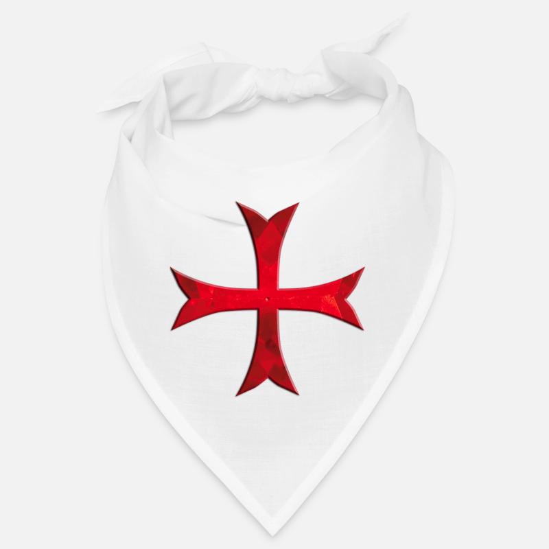 Croix de Templar simplement rouge Bandana