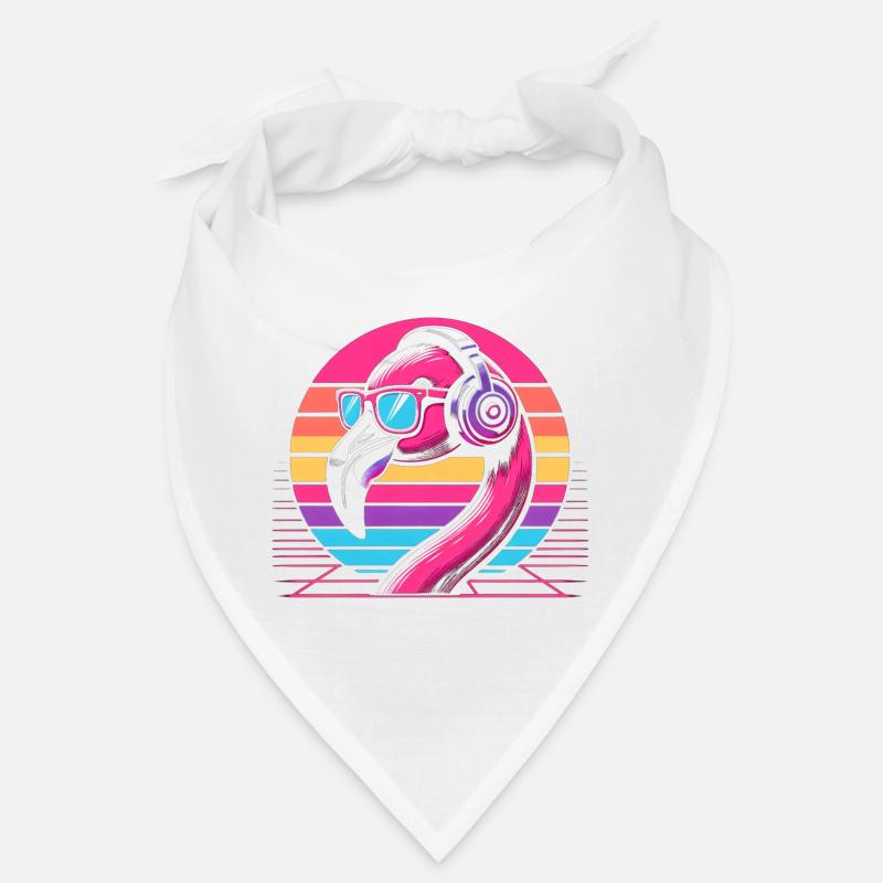 Flamingo Techno Music Bandana
