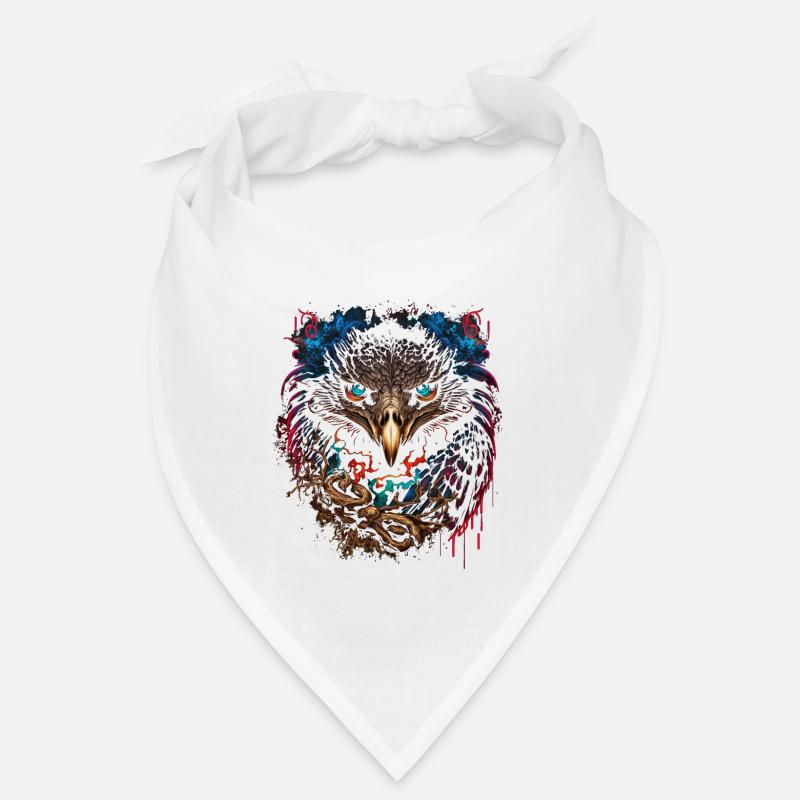 Adler | Eagle's Head | Eagle | 3D effect - Bandana - white