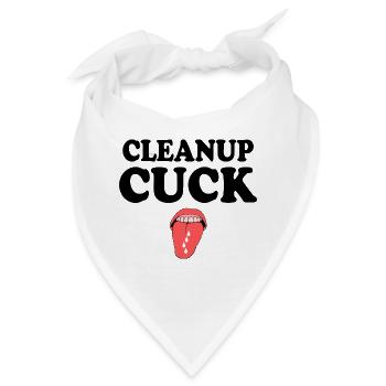 Cuckold clean up - Bandana - Weiß - Vorne
