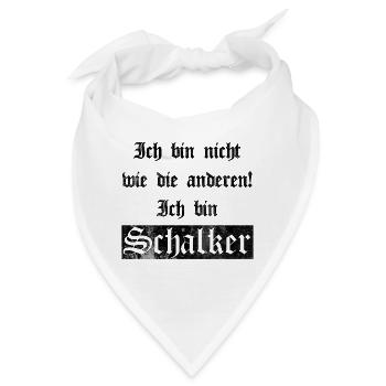 Ich bin Schalker Gelsenkirchen Geschenkidee - Bandana - Weiß - Vorne