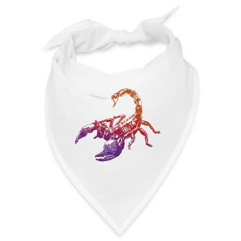 Coole Skorpion-Insektenskizze Grafik Skorpion-Liebhaber - Bandana - Weiß - Vorne