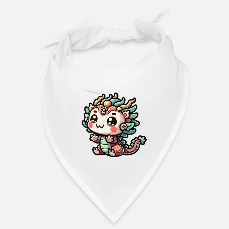 Un doux dragon Chibi du Nouvel An chinois Bandana