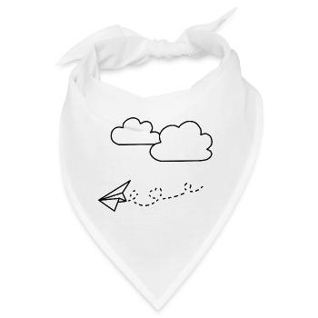 Papierflieger - Bandana - Weiß - Vorne