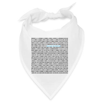 enjoy progamming computer - Bandana - Weiß - Vorne