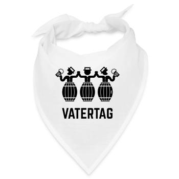 Vatertag Bierfässer (Bier / Männertag / Black) - Bandana - Weiß - Vorne
