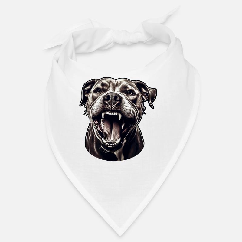 Pitbull – Strength and loyalty in one - Bandana - white
