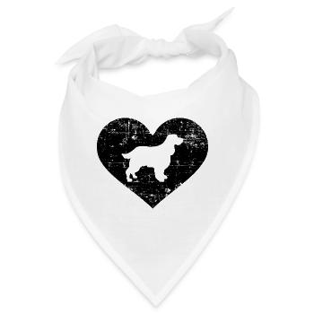 English Springer Spaniel - Bandana - Weiß - Vorne