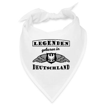 Die Fans aus Deutschland - Bandana - Weiß - Vorne