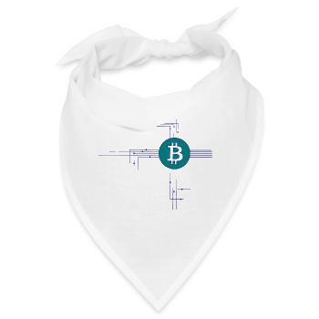 Die Blockchain Drähte - Bandana - Weiß - Vorne