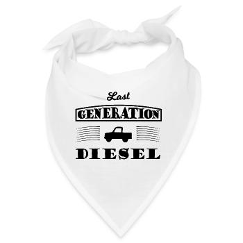 Die letzte Diesel Generation - Bandana - Weiß - Vorne