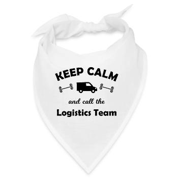 Das Logistik Transport Team - Bandana - Weiß - Vorne