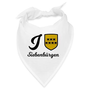 Ich liebe Siebenbürgen - Bandana - Weiß - Vorne