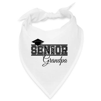 Senior 2023 Opa stolzer Opa von Absolventen - Bandana - Weiß - Vorne
