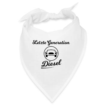 Das allerletzte Diesel Fahrzeug - Bandana - Weiß - Vorne