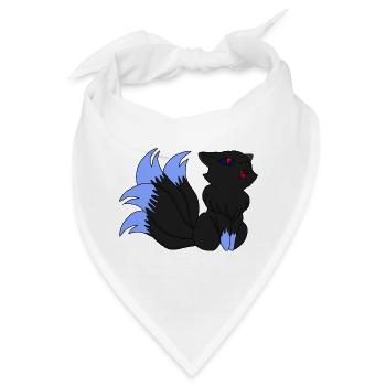 Dark Kitsune / Geschenkidee - Bandana - Weiß - Vorne