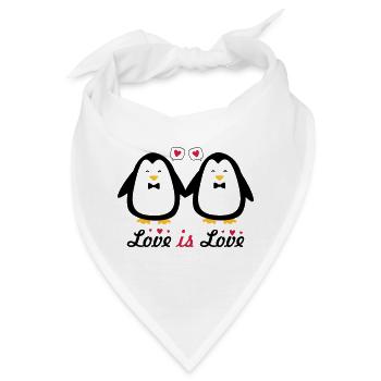 Liebe ist Liebe schwuler Stolz - Bandana - Weiß - Vorne