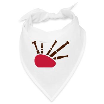 Dudelsack - Bandana - Weiß - Vorne