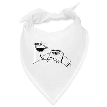 Montag Lustig - Bandana - Weiß - Vorne