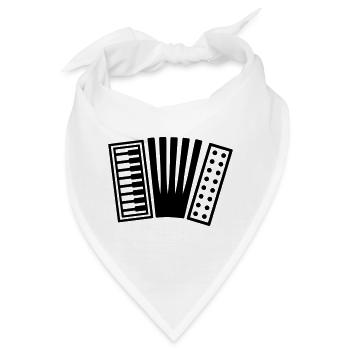 Akkordeon - Bandana - Weiß - Vorne