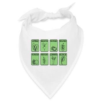 Garten - Bandana - Weiß - Vorne
