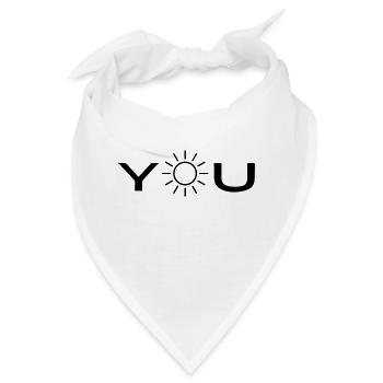 sunshine - Bandana - Weiß - Vorne