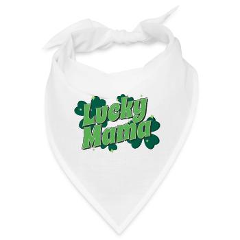 St. Patrick's Day Geschenk Shamrock Irische Frauen - Bandana - Weiß - Vorne