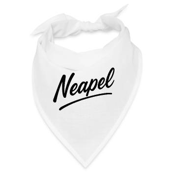 Neapel Script Schriftzug - Bandana - Weiß - Vorne