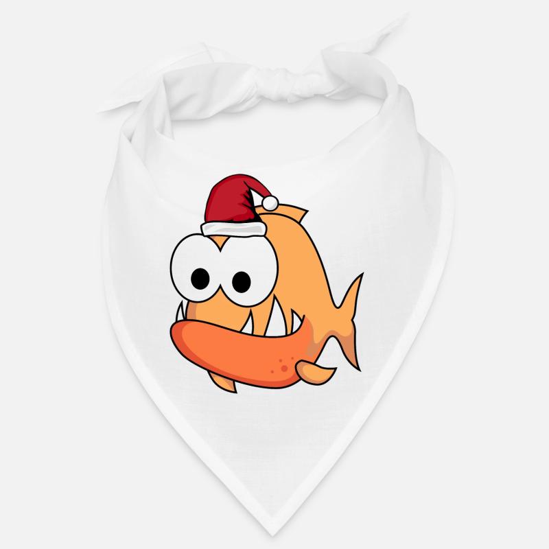Piranha Comic Weihnachten Bandana