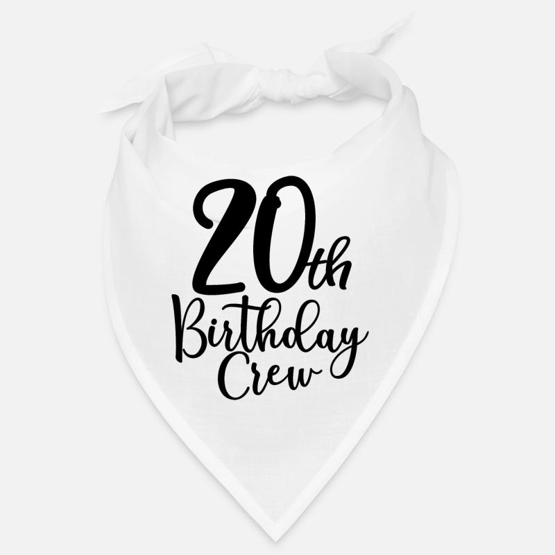 20th Birthday Crew B-day Party Squad 20 ans Bandana
