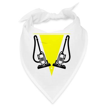 Staubsauger Reinigungsfirma - Bandana - Weiß - Vorne