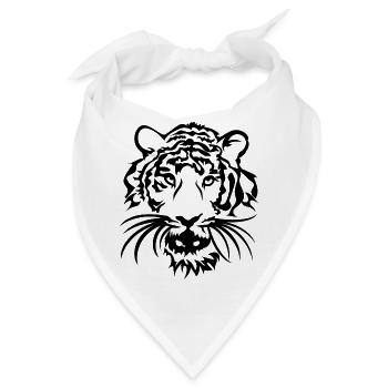 Tiger Tribal - Bandana - Weiß - Vorne