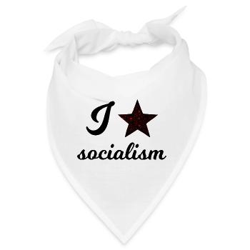 Der Sozialismus - Bandana - Weiß - Vorne