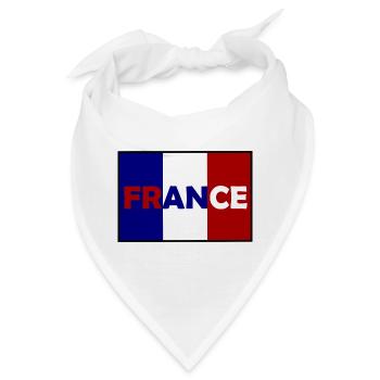 Die Franzosen Aufkleber - Bandana - Weiß - Vorne