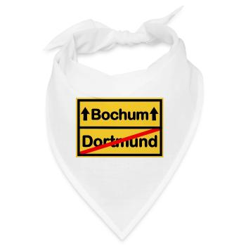 Der Bochumer im Pott - Bandana - Weiß - Vorne