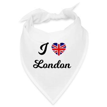 Daheim in London - Bandana - Weiß - Vorne