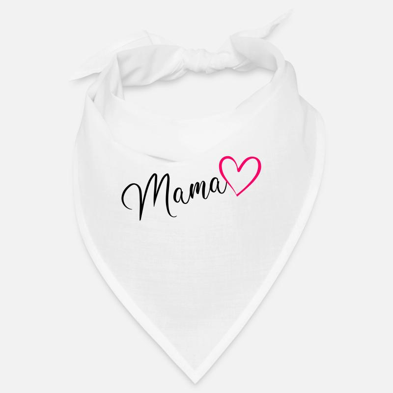 Mama Mutter Kalligrafie Herz Pink Bandana
