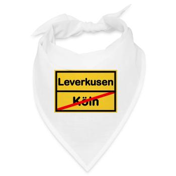 Zuhause in Leverkusen - Bandana - Weiß - Vorne