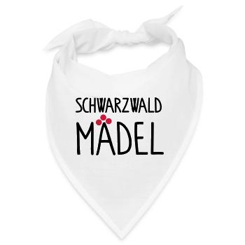 Schwarzwaldmädel - Bandana - Weiß - Vorne