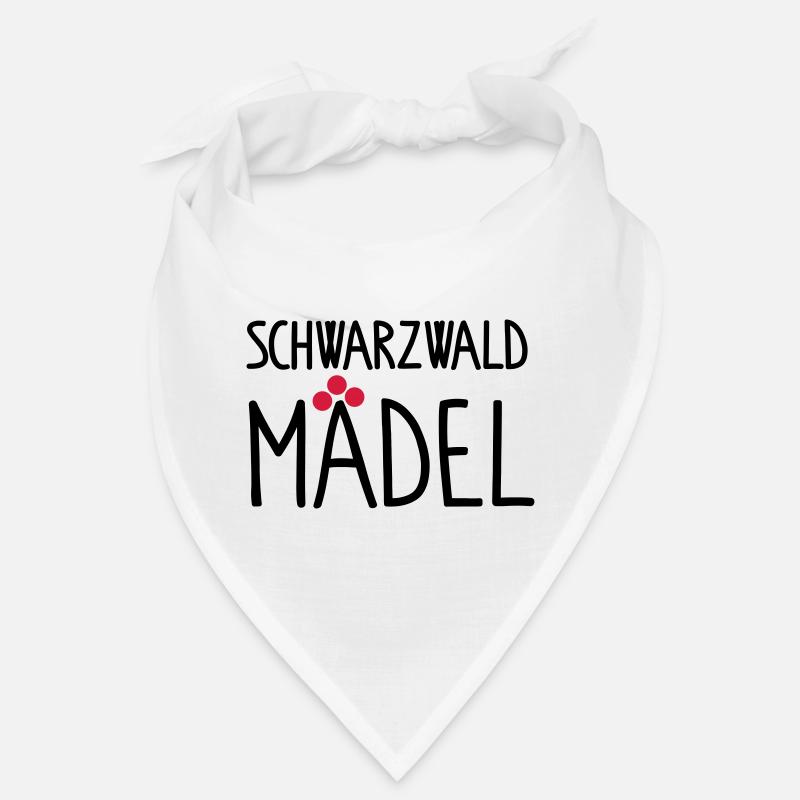 Schwarzwaldmädel - Bandana - Weiß