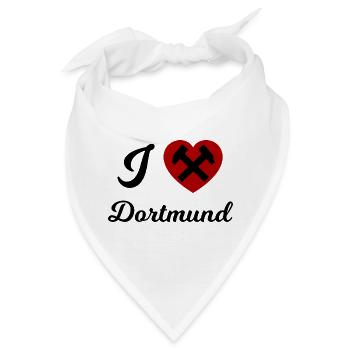 Ich liebe Dortmund - Bandana - Weiß - Vorne