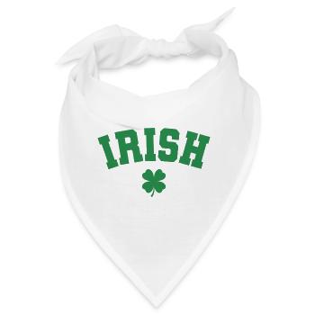 St. Patrick's Day Geschenk Kleeblatt Männer, Frauen, Kinder - Bandana - Weiß - Vorne