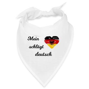 Die Wahl für Deutschland - Bandana - Weiß - Vorne