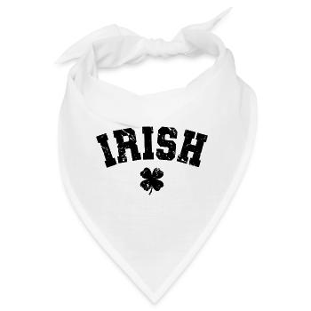 St. Patrick's Day Geschenk Kleeblatt Männer, Frauen, Kinder - Bandana - Weiß - Vorne