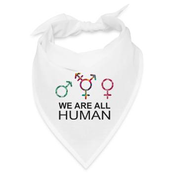 Wir sind alle Menschen LGBT Geschlechtssymbole - Bandana - Weiß - Vorne